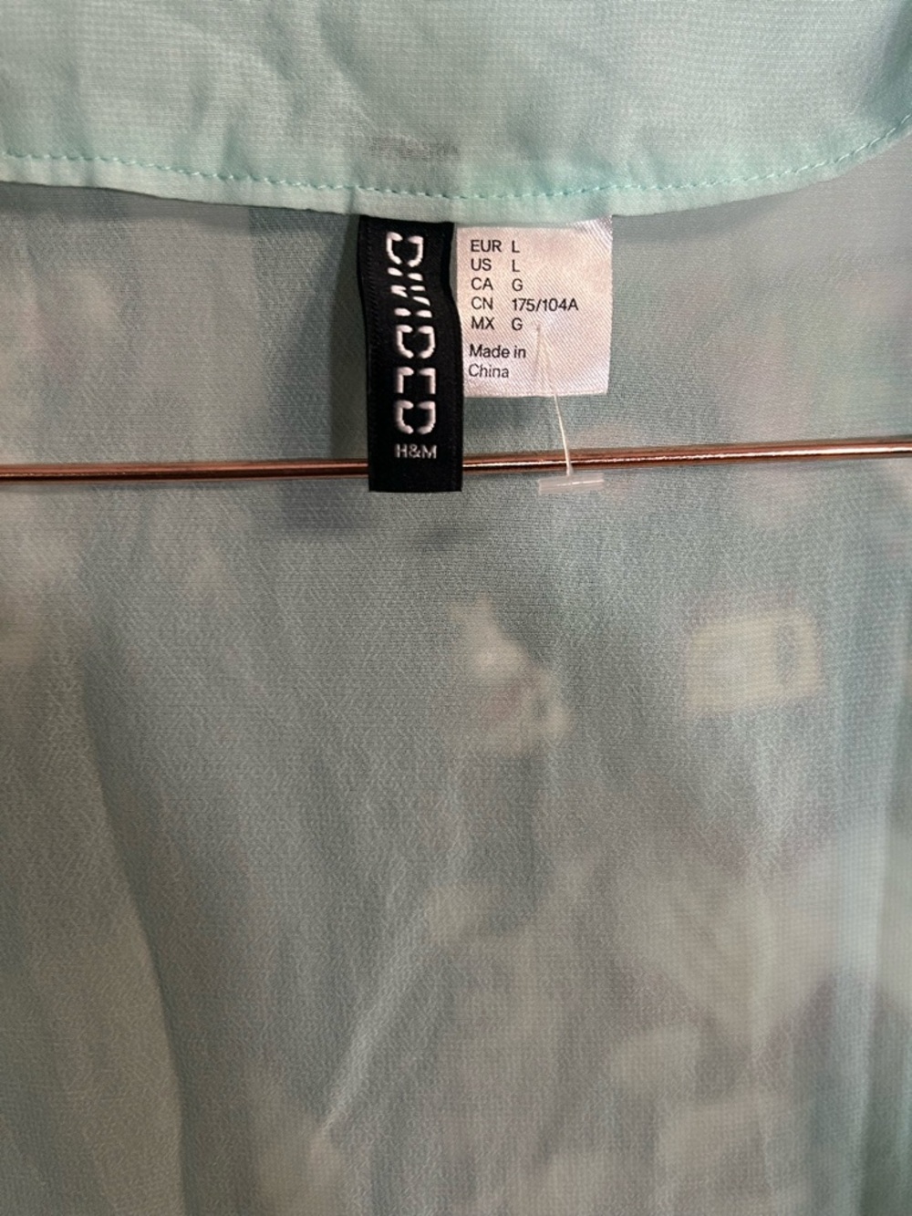 H&M Sheer Mint Green Swim Coverup Kimono - Picture 3 of 3